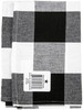 Dunroven House Flat Weave Tea Towel 20"X28"-Black & White 3" Check 819-BLK - 875025006982