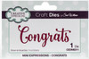 Creative Expressions Craft Dies By Sue Wilson-Congrats CEDME011 - 5055305935941