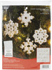 Bucilla Felt Ornaments Applique Kit Set Of 16-Elegant Christmas Snowflakes 86984E - 046109869841