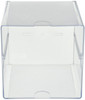Deflecto Stackable Open Cube Storage Organizer-6"X6"X6" Clear 350401CR