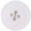 Slimline Buttons Series 1-White 4-Hole 3/4" 3/Pkg SL1-10