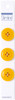 Slimline Buttons Series 1-Yellow 4-Hole 3/4" 3/Pkg SL1-52 - 052278342078