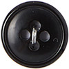 Slimline Buttons Series 1-Black 2-Hole 9/16" 5/Pkg - SL1-85