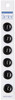 Slimline Buttons Series 1-Black 2-Hole 9/16" 6/Pkg SL1-89 - 052278327020