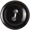 Slimline Buttons Series 1-Black 2-Hole 9/16" 6/Pkg SL1-89