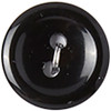 Slimline Buttons Series 1-Black 2-Hole 9/16" 6/Pkg - SL1-89