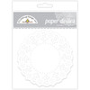 Doodlebug Doilies 4.5" 75/Pkg-Lily White - DD-4460