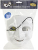 Mask-It Comedy Mask W/Elastic Cord 7.75"-White -MD71170 - 684653711706