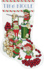 Design Works Counted Cross Stitch Stocking Kit 17" Long-Popcorn Elves (14 Count) DW5998