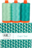 Aurifil 50wt Cotton Color Builder Thread Collection-Capri Teal AC50CP3-008