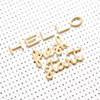 American Crafts Foam Phrases Stickers 120/Pkg-W/Gold Foil - 733885