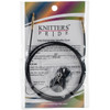 Knitter's Pride-Interchangeable Cords 49"(60"w/tip)-Black W/Gold Plated Connectors KP800211 - 89040862628388904086262838