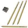 Real Slate Chalk Pencils 5/Pkg W/Sharpener-SLTCLK01