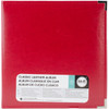 We R Classic Leather D-Ring Album 8.5"X11"-Real Red WRRING8-60131 - 633356601319