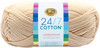 Lion Brand 24/7 Cotton Yarn-Ecru 761-98 - 023032015729