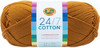 Lion Brand 24/7 Cotton Yarn-Goldenrod 761-158 - 023032016245