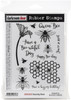 Darkroom Door Cling Stamps 7.3"X5.1"-Buzzing Bees DDRS205 - 93408360079369340836007936