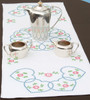 Jack Dempsey Stamped Table Runner/Scarf 15"X42"-Starburst Of Hearts 560 33