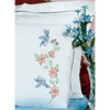 Jack Dempsey Stamped Pillowcases W/White Lace Edge 2/Pkg-Birds 1800 31