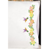 Tobin Stamped For Embroidery Pillowcase Pair 20"X30"-Hummingbird T232091