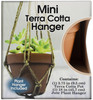 Pepperell Mini Terra Cotta Pot & Jute Plant Hanger SetHTC4IN - 725879791186