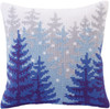 Collection D'Art Stamped Needlepoint Cushion 15.75"X15.75"-Winter Forest CD5304