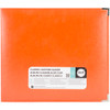 We R Classic Leather D-Ring Album 12"X12"-Orange Soda WRRING12-60907 - 633356609070