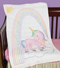 Jack Dempsey Stamped White Quilt Crib Top 40"X60"-Unicorn 4060 921