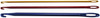 Lacis Locker/Knooking Aluminum Needle Set 6.5" Long-Sizes 2.8mm, 4mm, 6mm MG52