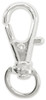 Beadalon Small Badge Clips W/Swivel 5/Pkg-Silver-Plated 337B-008