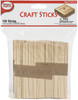 Pepperell Crafts Craft Sticks 4.5"X.375" 150/Pkg-Natural WP08 - 725879100087