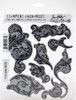 Tim Holtz Cling Stamps 7"X8.5"-Scrollwork - CMS-367 - 752830511835
