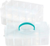 We R 3-Tier Snap Box Translucent Plastic Storage-10.2"X6.6"X7.3" Case WR660742