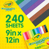 Crayola Construction Paper Pad 9"X12"-240 Sheets - 99-3200 Crayola Construction Paper Pad 9"X12"-240 Sheets - 99-3200