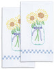 Jack Dempsey Stamped Decorative Hand Towel Pair 17"X28"-Sunflowers - 320 716