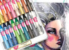 Jane Davenport Oil Pastel Crayons 18/Pkg-18 Crayons + 1 Blender JD110