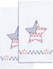 Jack Dempsey Stamped Decorative Hand Towel Pair 17"X28"-Independence Day - 320 874