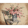 Dimensions Counted Cross Stitch Kit 14"X11"-Roses On White Chair (14 Count) - 35187