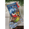 Dimensions Gold Collection Counted Cross Stitch Kit 16" Long-Santa's Flight Stocking (16 Count) 70-08923