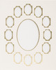 Callen Photo Mat 11"X14" Double W/Multiple Openings-Ivory W/Gold - 11474 - 078592114740