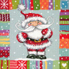 Dimensions Needlepoint Kit 14"X14"-Patterned Santa Stitched In Yarn 71-09157
