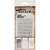 Tim Holtz Mini Layered Stencil Set 3/Pkg-Set #8 - MTS-8 - 653341058515 Tim Holtz Mini Layered Stencil Set 3/Pkg-Set #8 - MTS-8 - 653341058515