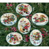 Dimensions Gold Collection Counted Cross Stitch Ornament Kit-Playful Snowman Ornaments - 8828