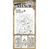 Tim Holtz Mini Layered Stencil Set 3/Pkg-Set #10 - MTS-10