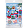 Design Works Plastic Canvas Ornament Kit 2" Set of 12-Country Christmas (7 Count) DW1221 - 021465012216