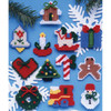 Design Works Plastic Canvas Ornament Kit 2" Set of 12-Country Christmas (7 Count) - DW1221