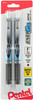 Pentel EnerGel Deluxe Retractable Liquid Gel Pens .5mm 2/Pkg-Black BLN75BP2 - 072512234075