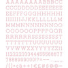 DCWV Letterboard Letters & Characters 1" 188/Pkg-Pink -LP006-7