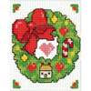 Design Works Counted Cross Stitch Kit 2"X3"-Wreath (18 Count) - DW593