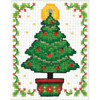 Design Works Counted Cross Stitch Kit 2"X3"-Christmas Tree (18 Count) - DW595